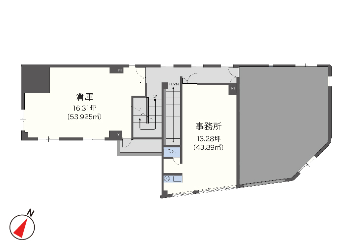フォレストモリカワ 三島市芝本町貸事務所+倉庫